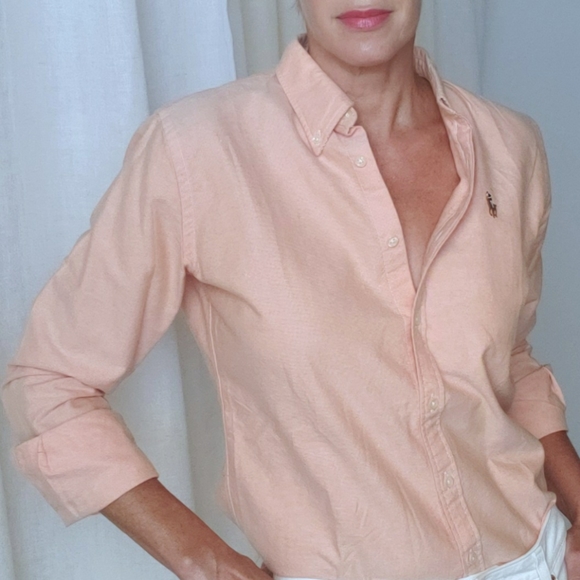 Ralph Lauren Tops - RALPH LAUREN light coral oxford shirt